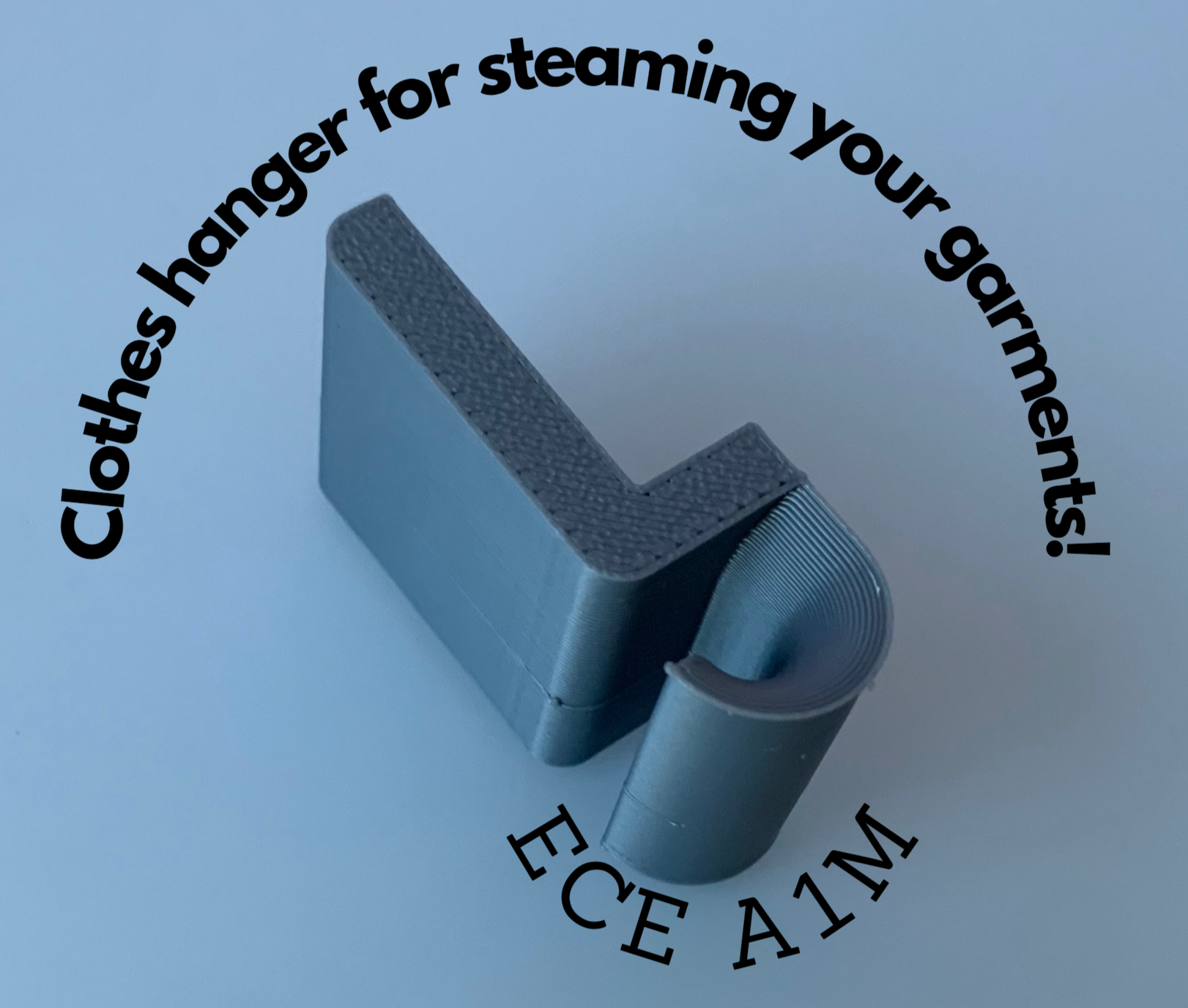 Clothes hanger for steaming your garments