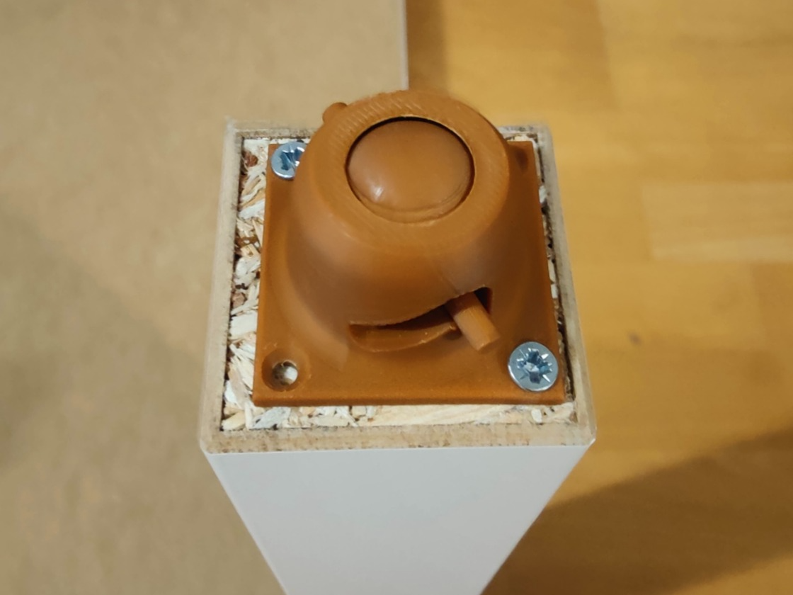 retractable omnidirectional ball caster wheel