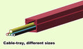 Cable trays in different sizes