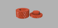 Knurled knob M8 screw