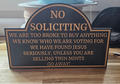 No soliciting thin mints