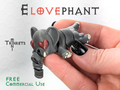 The Elovephant (Free to Sell + Keychain Option)