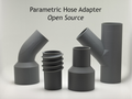 Parametric vacuum hose connector