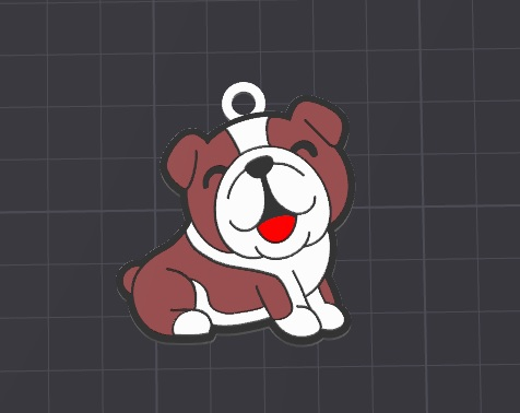 cute dog keychain/charm(free commercial)