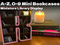 Alphabet & Number Mini Bookshelves: A-Z & 0-9 Set