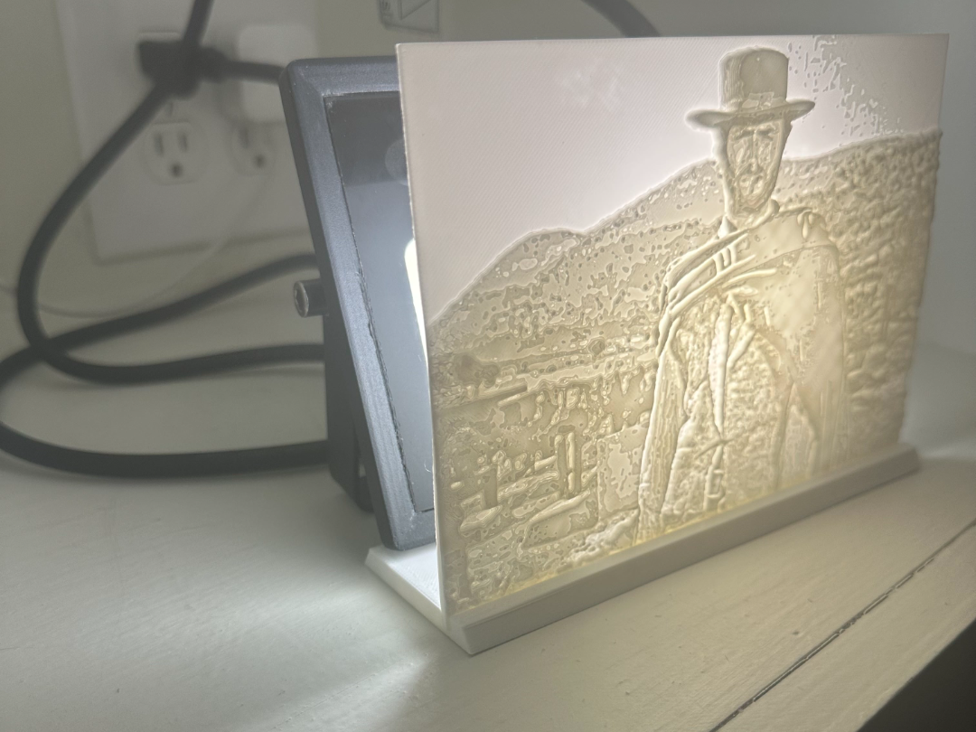 Simple 6.5 inch Lithophane Stand