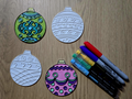 Christmas Ball Ornament DIY Coloring Pack 2
