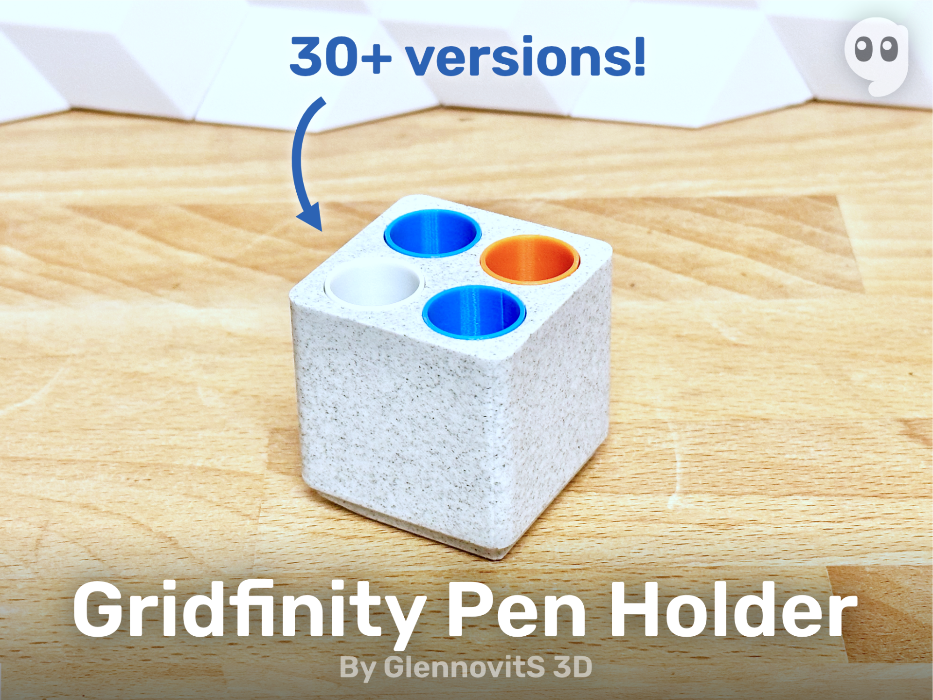 Gridfinity Pen Holder - Clean stand, ready to use