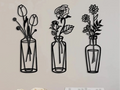 Blumenvase 2d Wallart