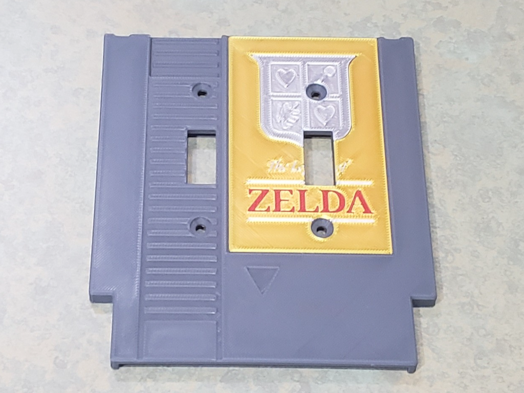 NES Nintendo Zelda Dual Light Switch Cover