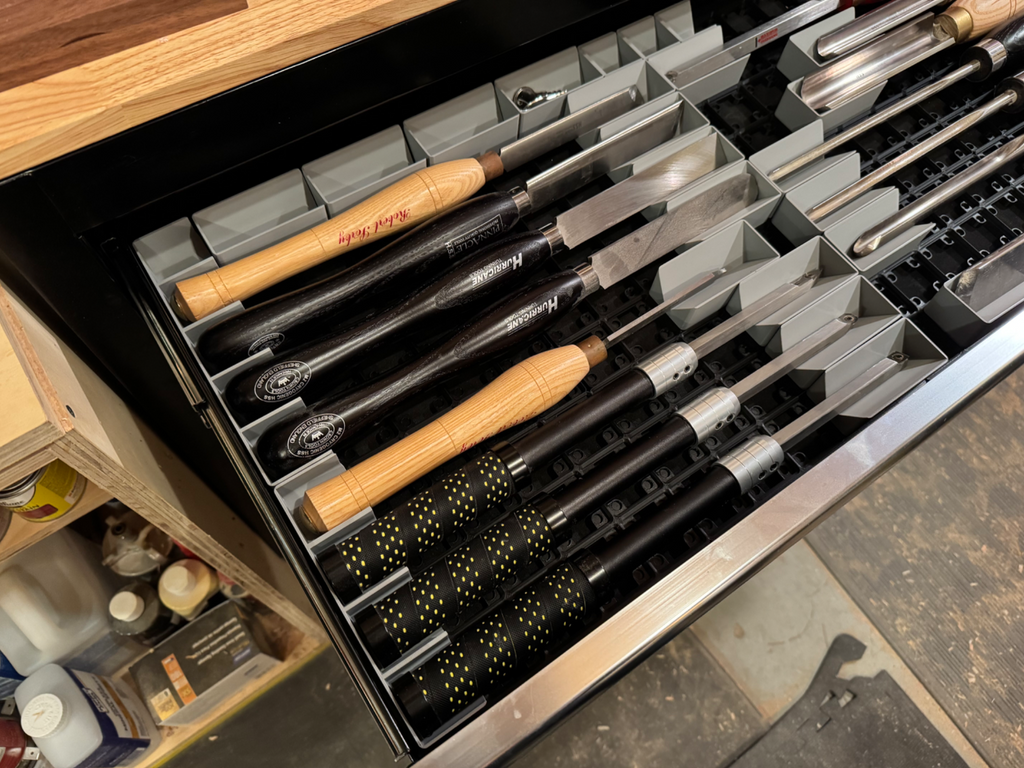 Simple holder bins form Lathe Gouges / Chisels
