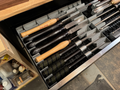 Simple holder bins form Lathe Gouges / Chisels