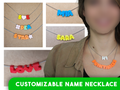 Customizable name (& numbers) necklace