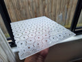 1.5" (38mm) Hex Grid Stencil Sheet