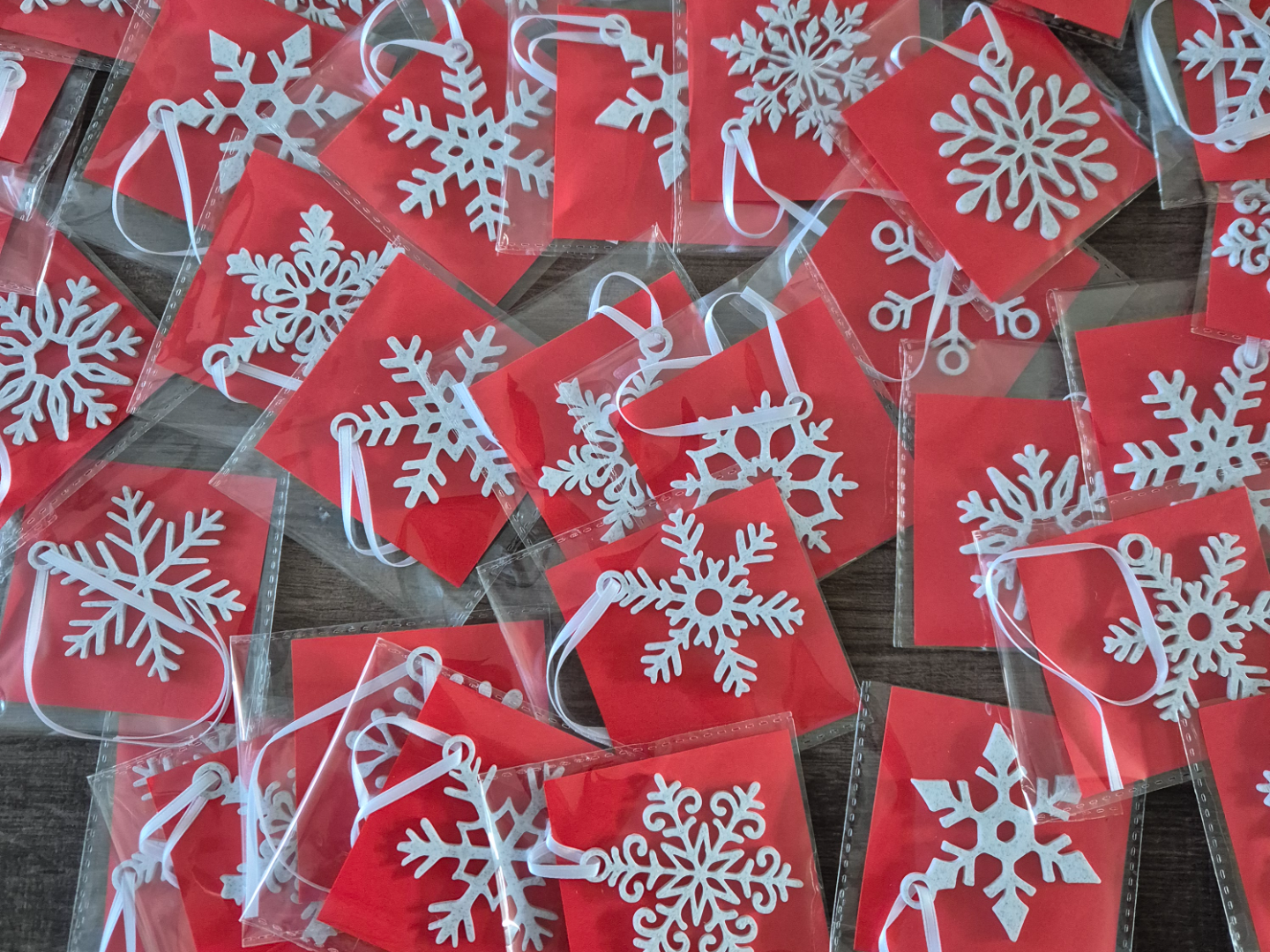 12 snowflakes for christmas decoration
