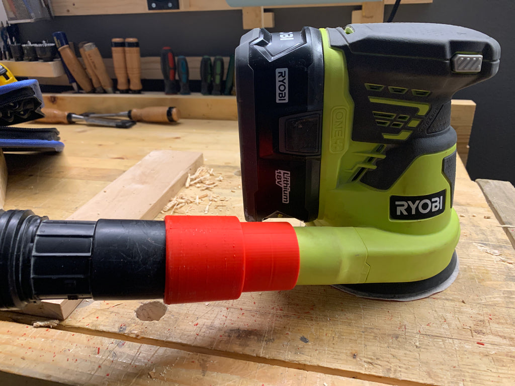 Shop Vac Adapter Ryobi Orbital Sander and 1-7/8 inch Hose