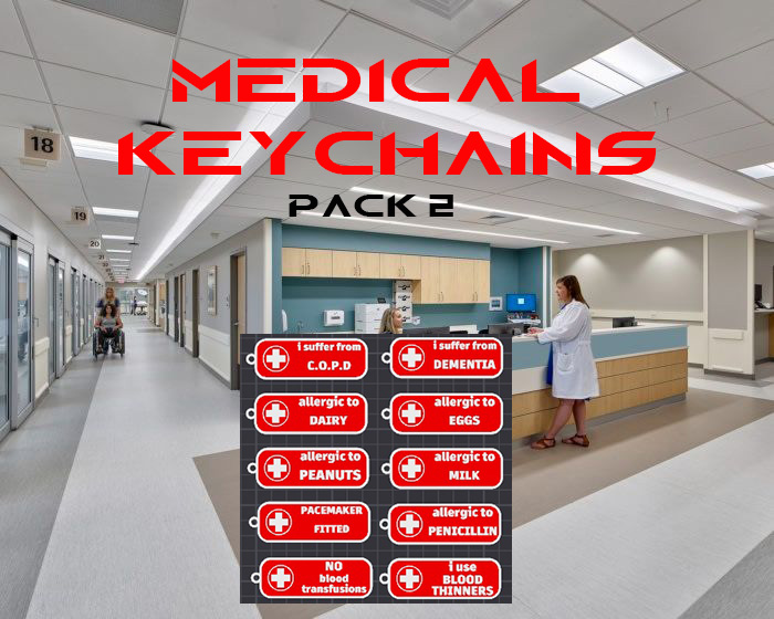 medical keychains / charms pack 2 free commercial