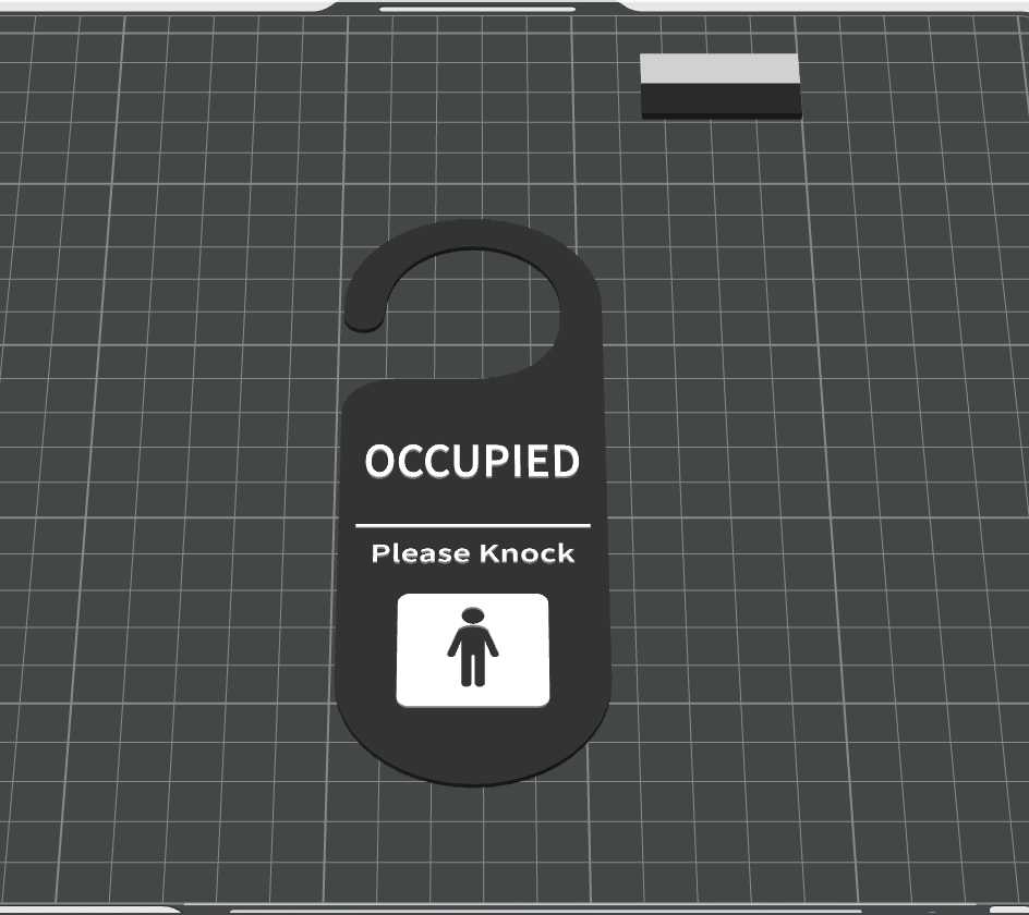OCCUPIED SIGN BATHROOM