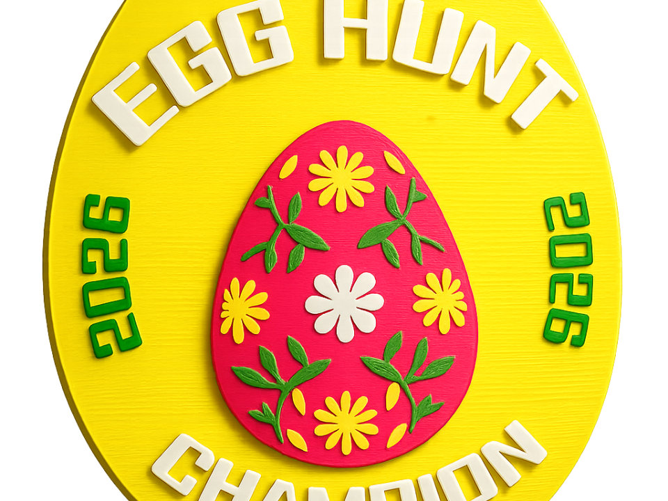 Easter Egg hunt award medal 2026