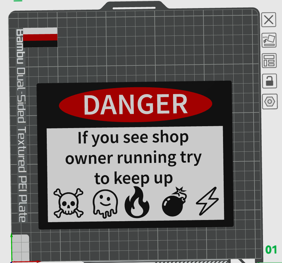 Danger If you see shopowner running try to keep up