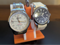 Double watch stand for smaller wrists with tools
