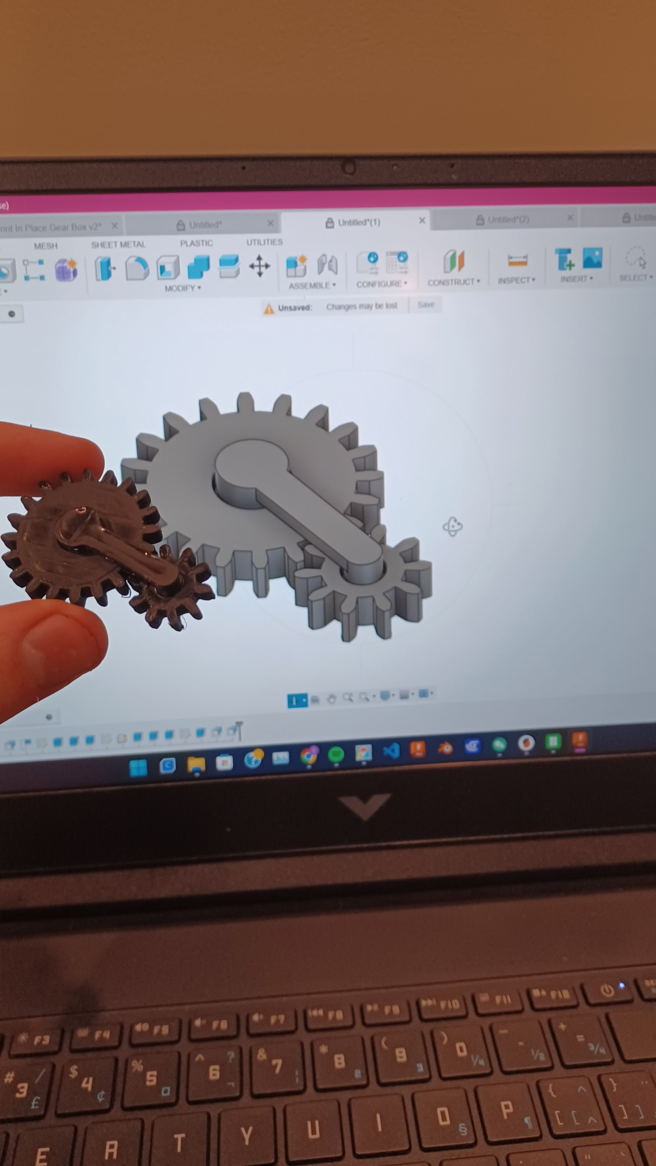 Simple Print In Place Gears