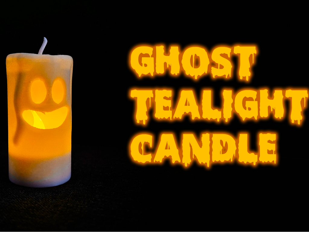 Ghost Tealight Candle for Halloween decoration