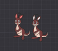 colin the kangaroo keychain free commercial use