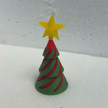 Passthrough Christmas tree with Optional Topper