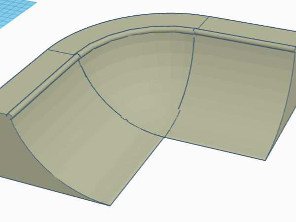 quarter pipe with a bowl corner