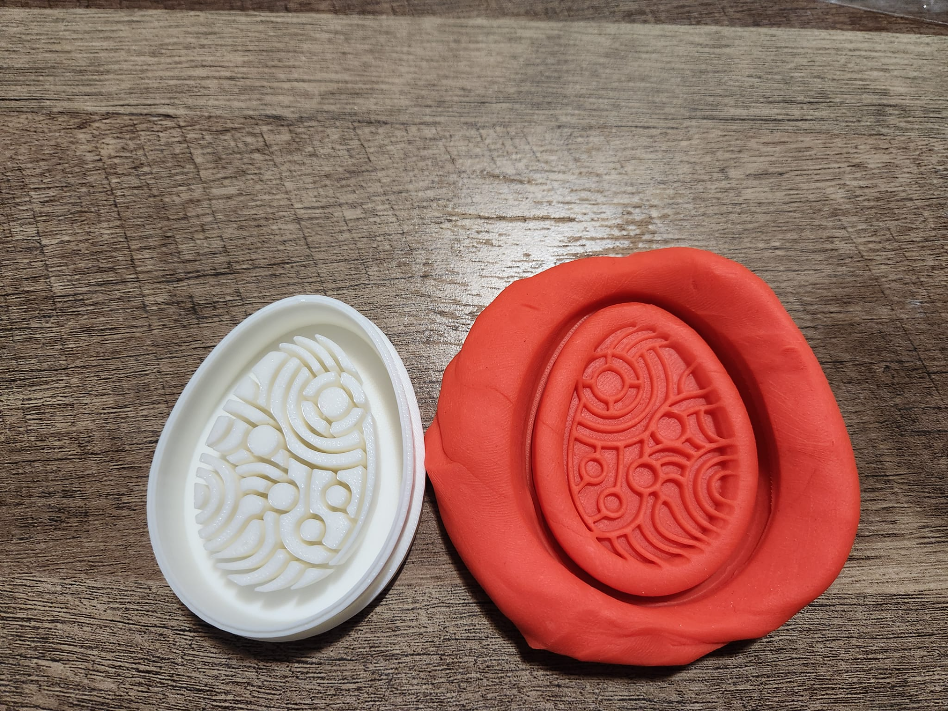 Easter egg cookie or Play-Doh cutter set of 6