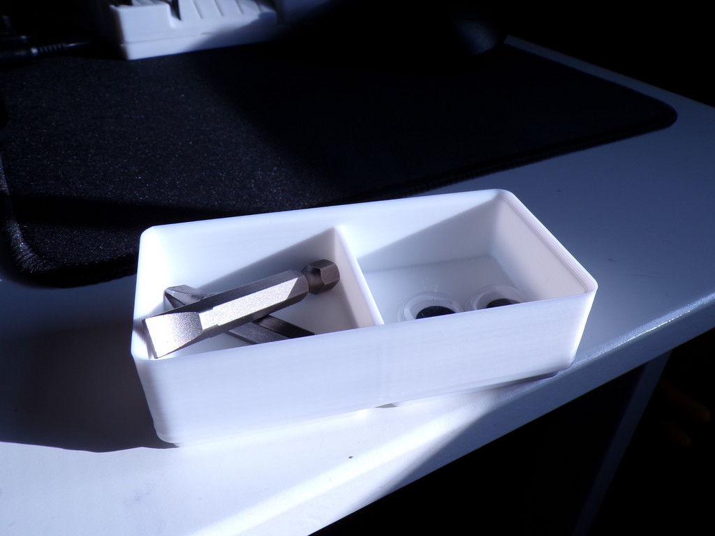 Gridfinity 1x2x3 Divided Bin