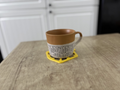 Bike pedal drink coaster