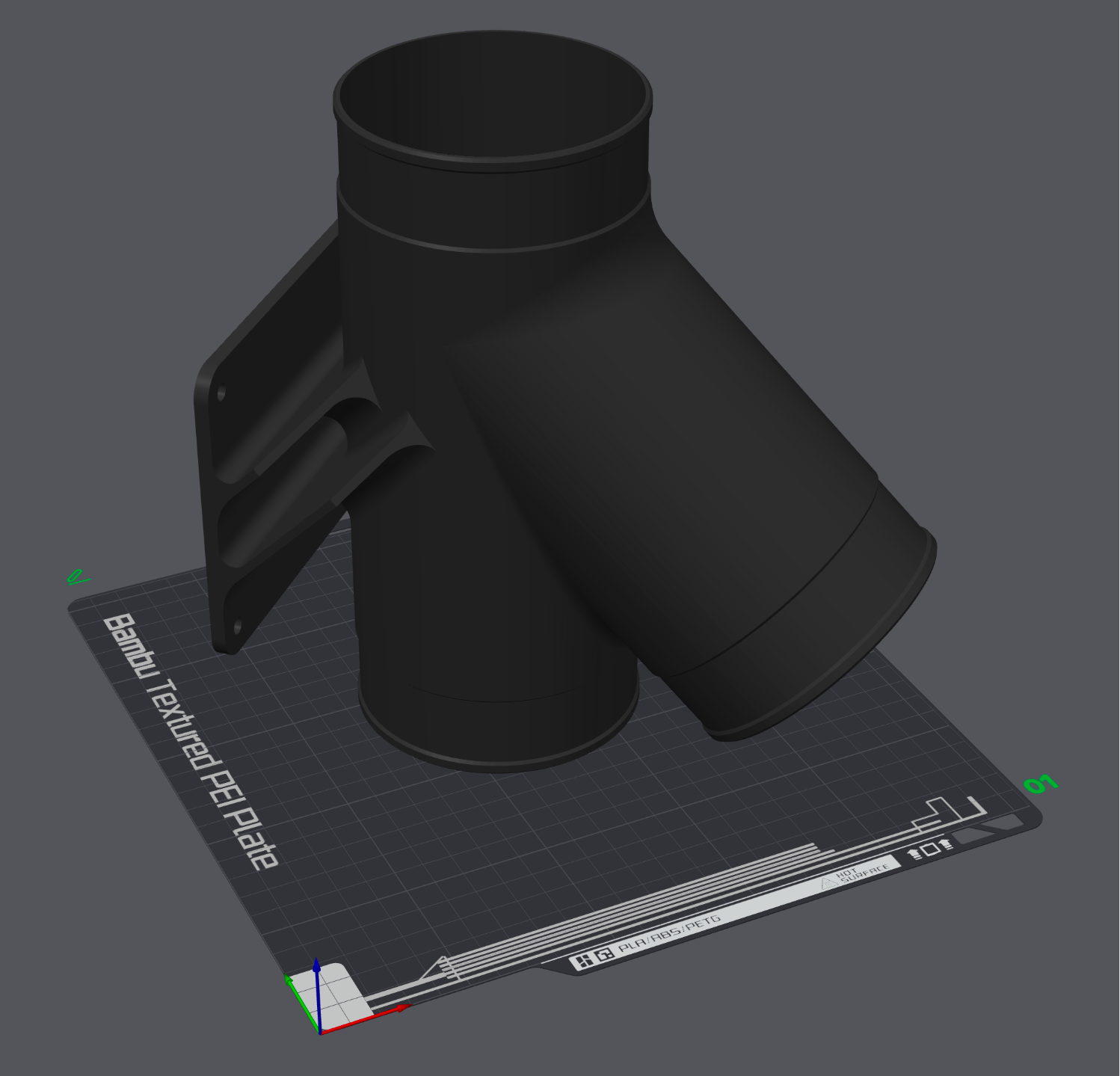4 Inch Y Joint for Ventilation or Dust Collection
