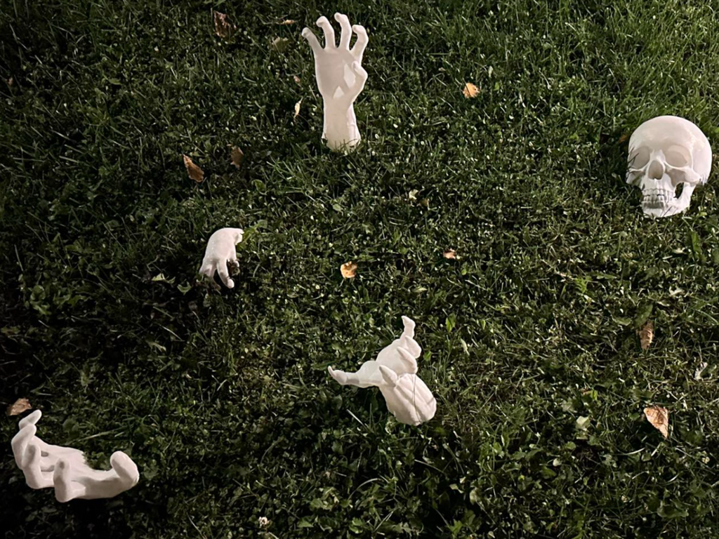 Halloween Garden Hands
