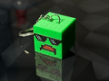 Zombie keychain from Unturned with swag glasses