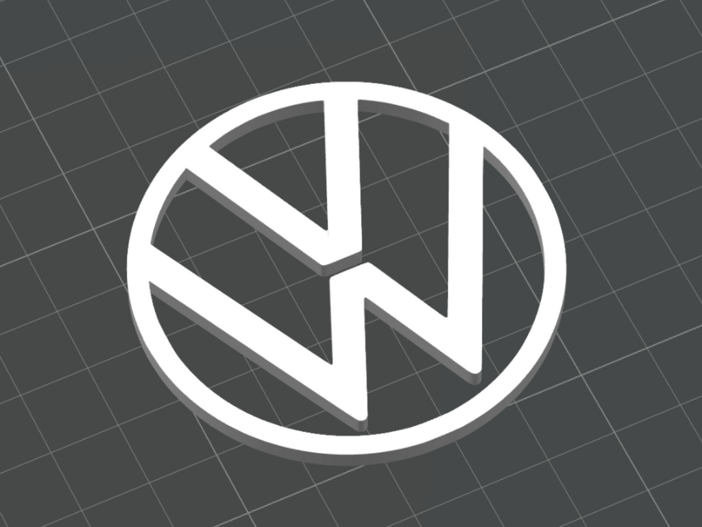 Volkswagen (New) Emblem Logo (No Text)