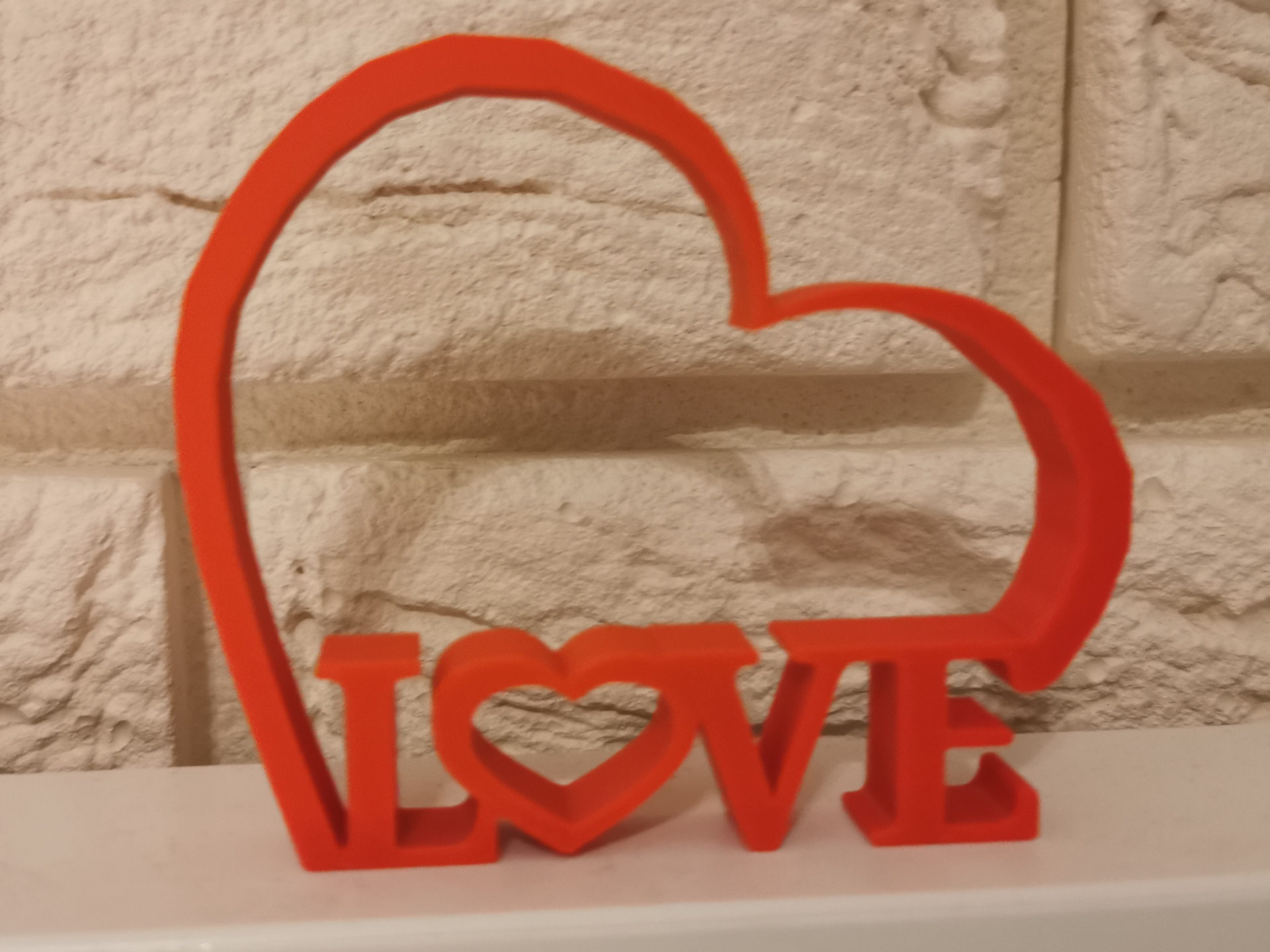 Valentine's Day Heart, LOVE Ornament