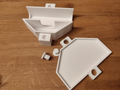 Rodent bait box with screw lock
