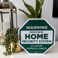 Warning Protected by Home Security System Yard Sign