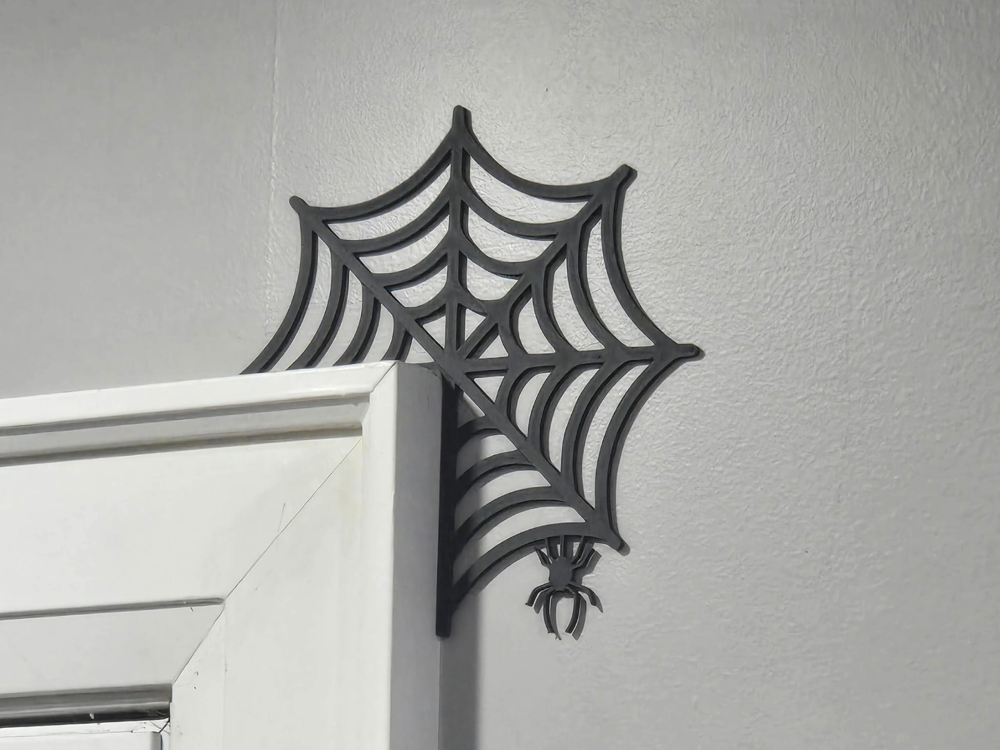 Halloween Door Corner Spiderweb