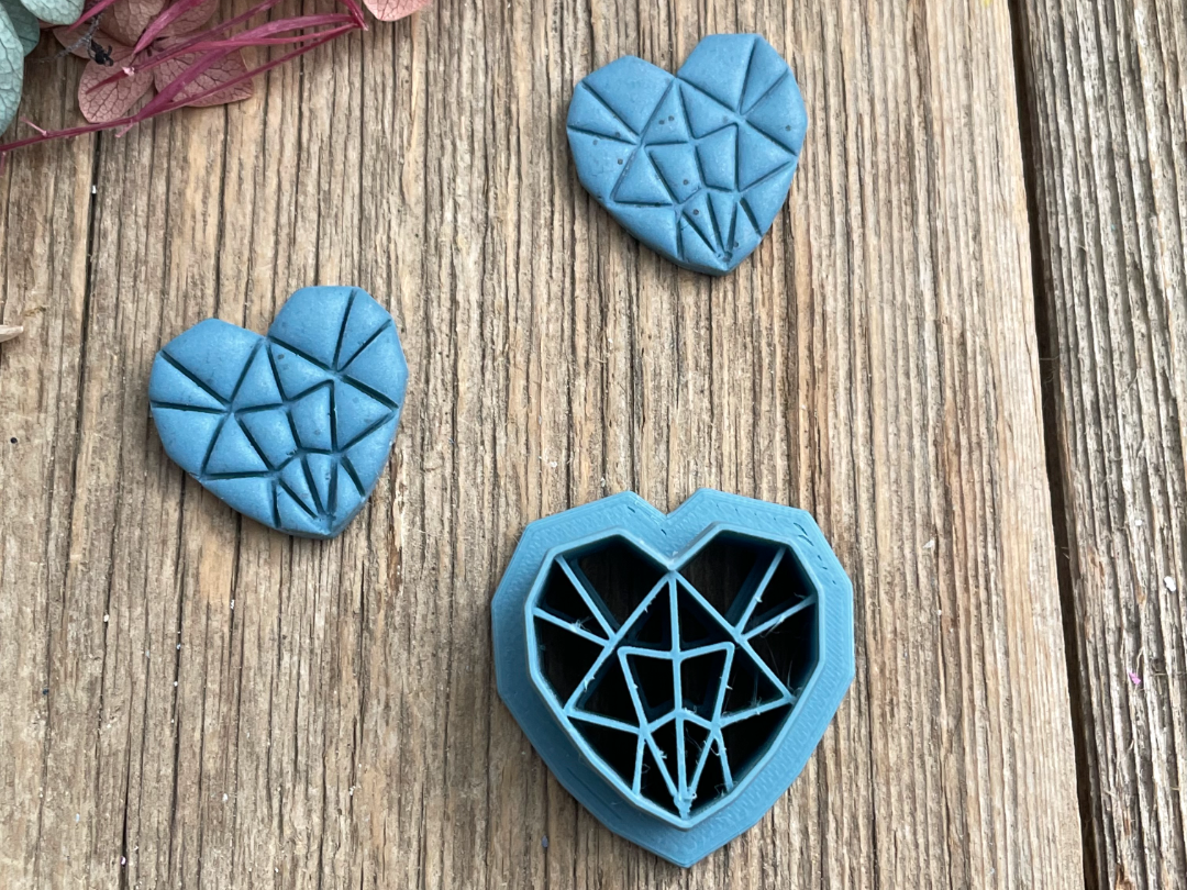 Geometric Heart Earring Cutter