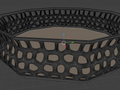 Voronoi decagonal bowl