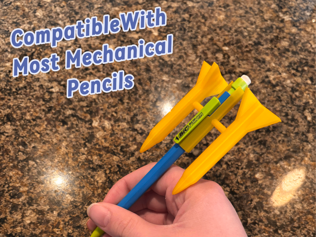 7mm Bic Mechanical Pencil Rocket Attachment