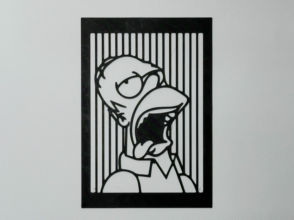 Homer Simpson silhouette (wall art)