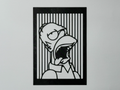 Homer Simpson silhouette (wall art)