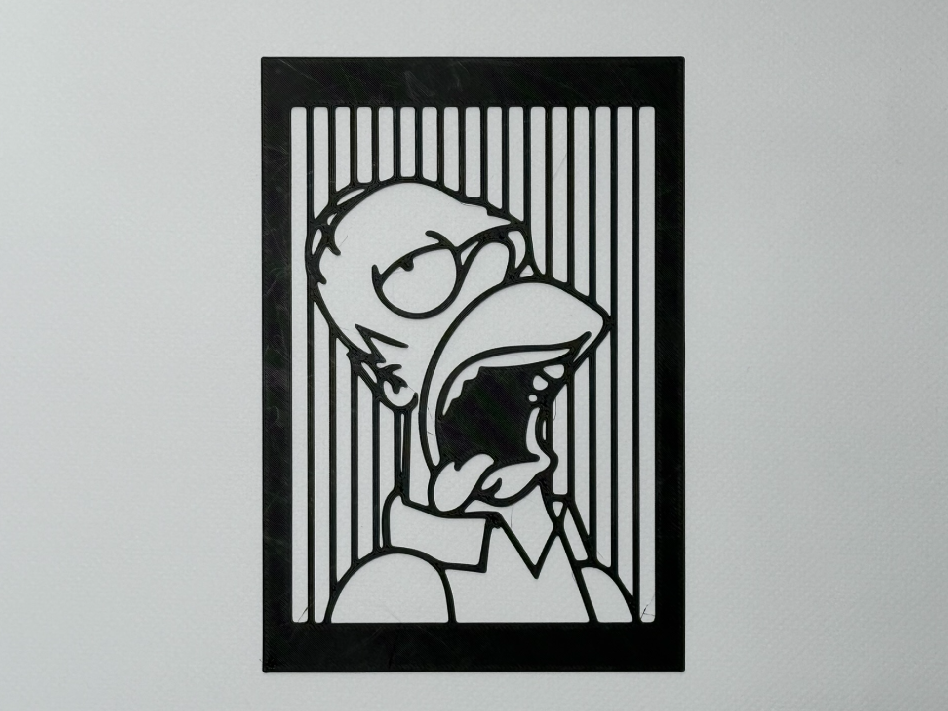 Homer Simpson silhouette (wall art)