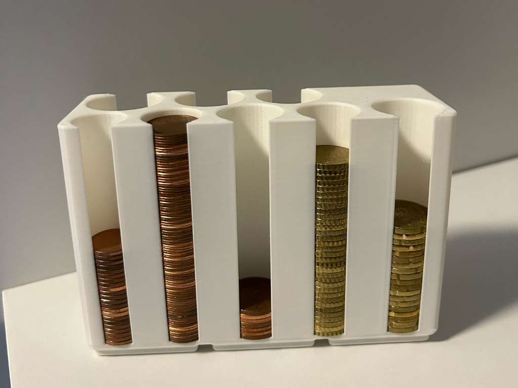 Gridfinity Coin organizer (Euros)