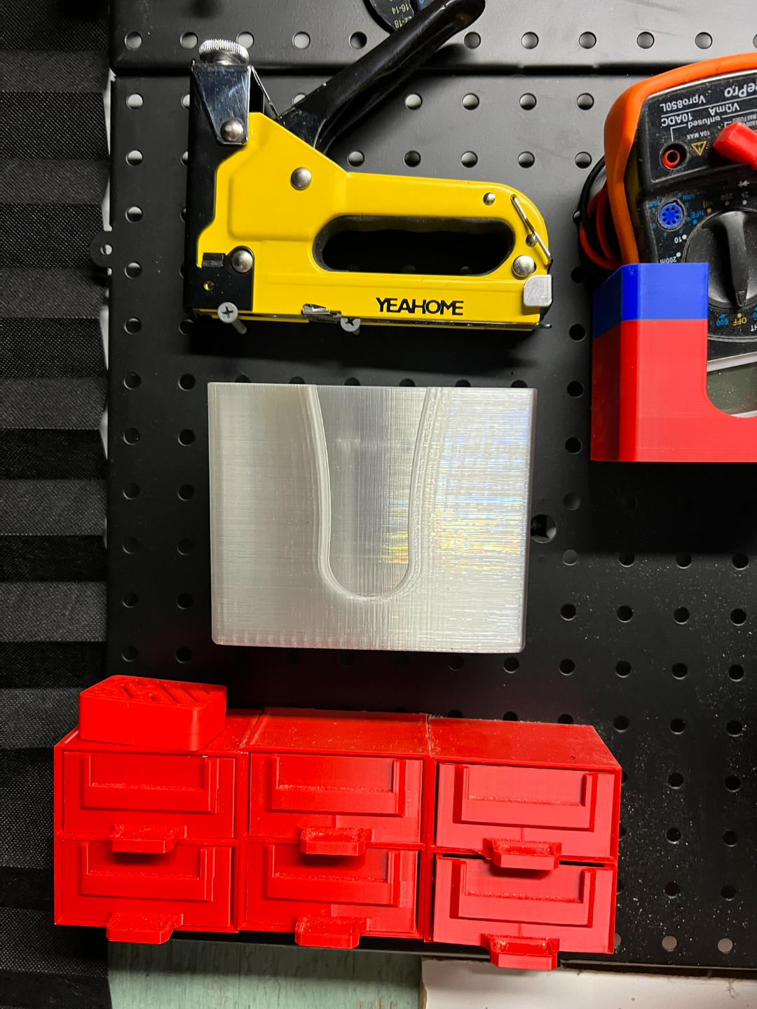 Pegboard Bin Tall 1 in. spacing (100mm)