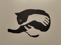 Lovely cat (silhouette) wall art